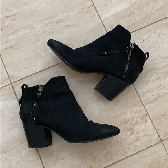 Steve Madden Shoes - Black suede Steve Madden booties size 8